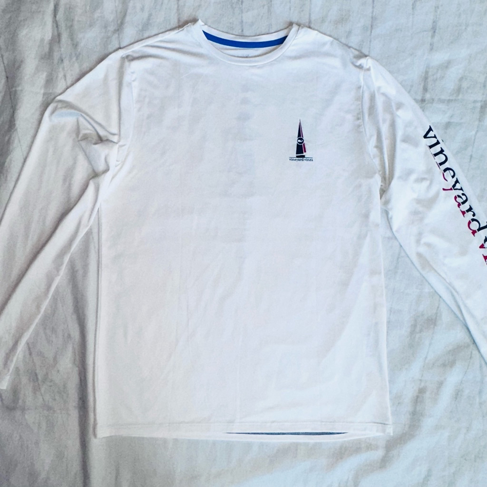 NWOT Men’s Small LS Vineyard Vines Performance Harbor Tee Moisture Wicking Shirt